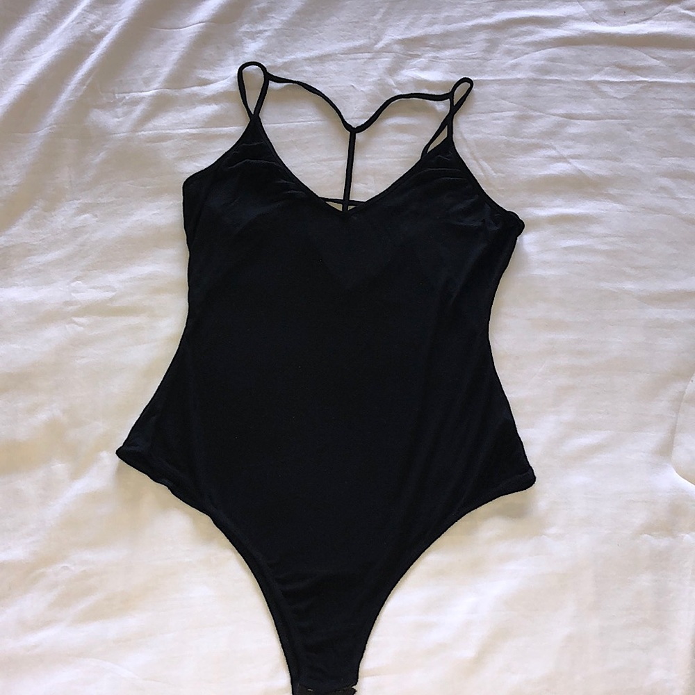 BLACK BODY SUIT, SIZE LARGE
